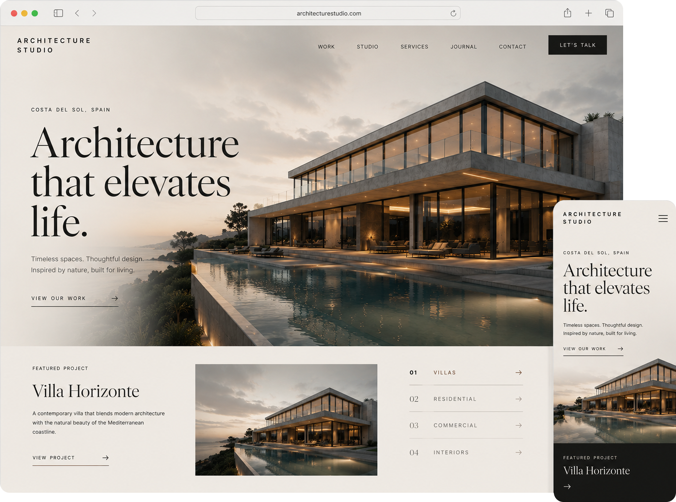Website audit visual composition