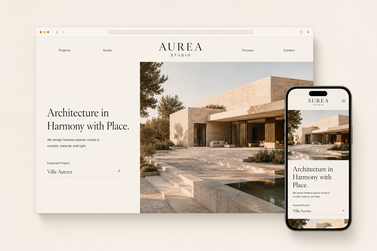 Architecture Website website redesign preview
