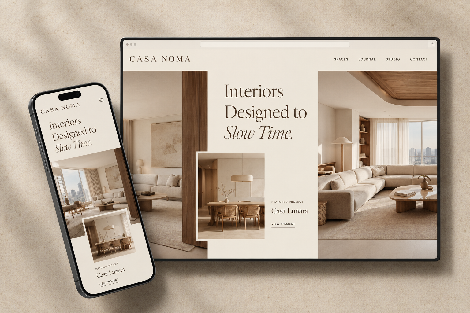 Interior Website website redesign preview