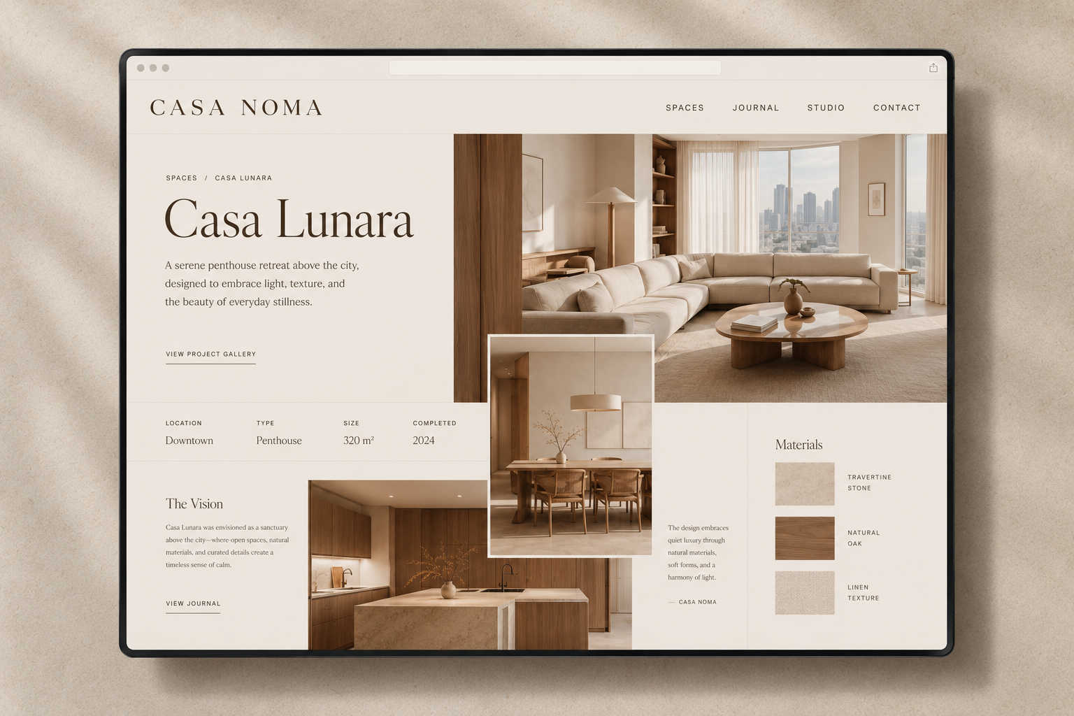 Interior Website — Interior project story