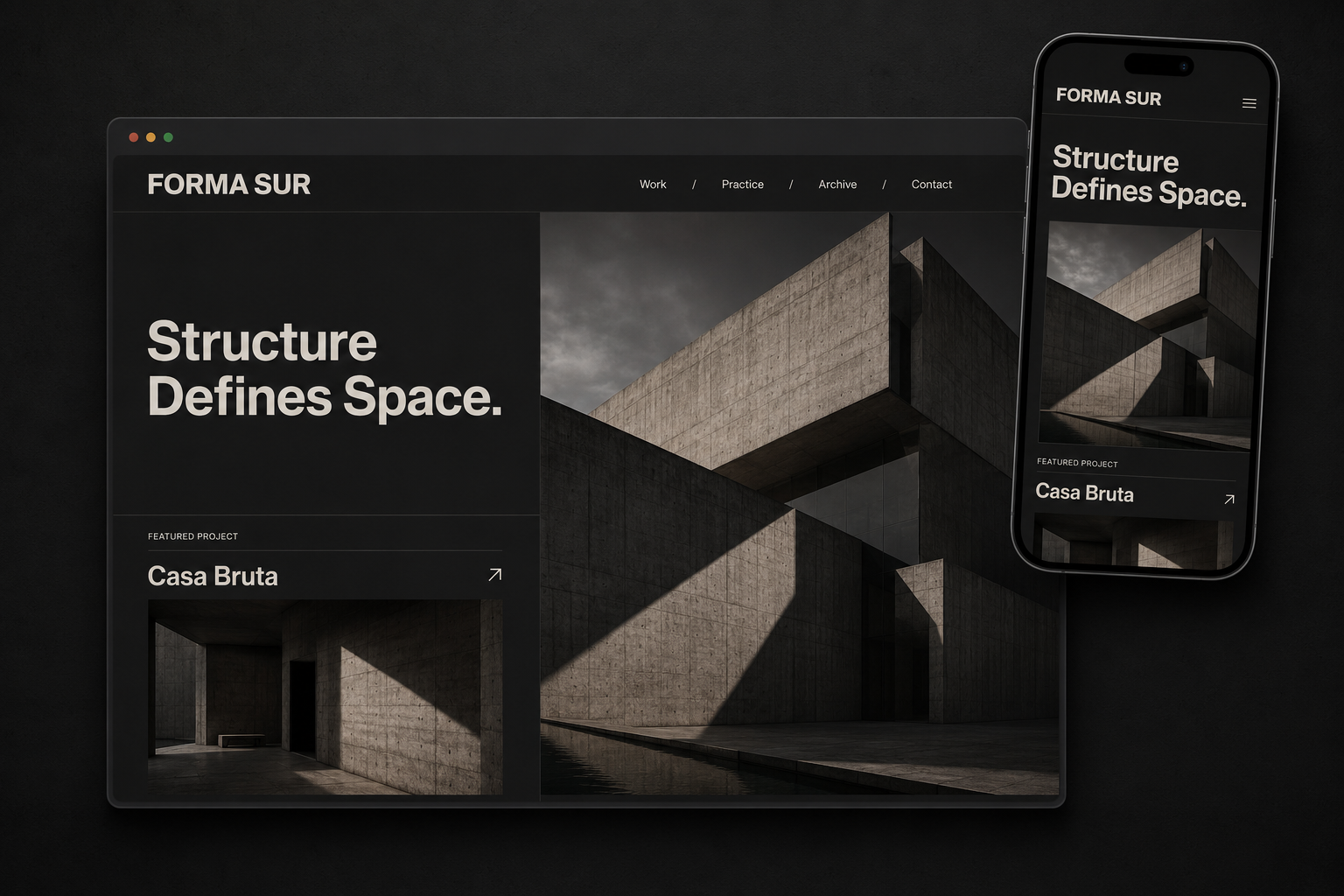 Architecture Website website redesign preview