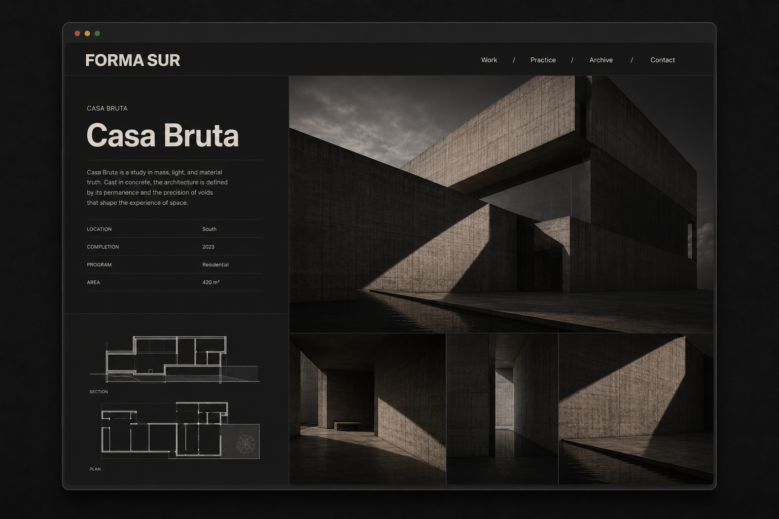 Architecture Website — Project archive