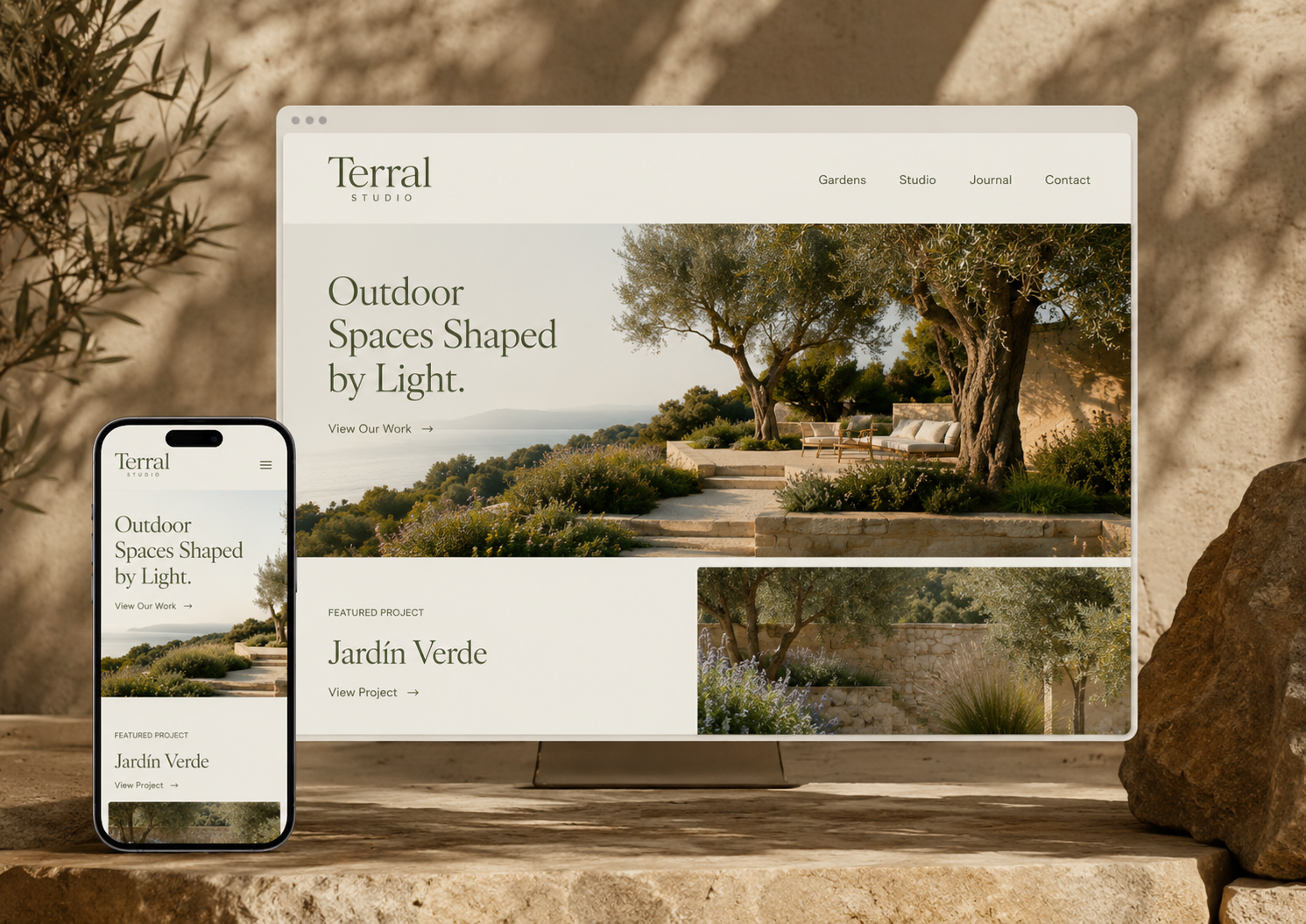 Landscape Website website redesign preview